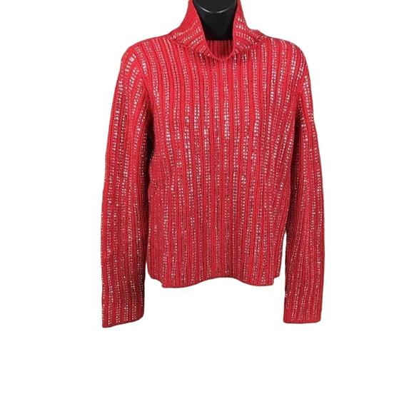 INC International Concepts Women’s XS Red Embellished Sweater NWT - Picture 10 of 15